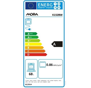 MORA K 152 BW spotřeba energie